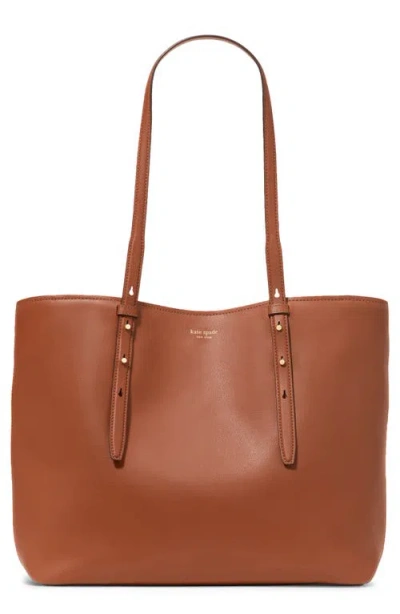 Kate Spade New York Do It All Fine Grain Leather Tote In Brown