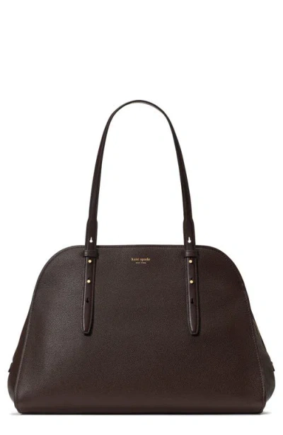 Kate Spade New York Do It All Pebble Leather Maise Carryall Tote In Brown