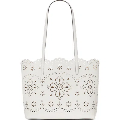Kate Spade New York Do It All Spade Floral Perforated Leather Tote