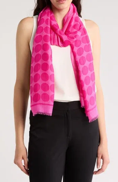 Kate Spade New York Dot Oblong Scarf In Pink