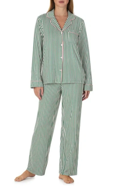 Kate Spade New York Brushed Sweater Knit Notch Collar Pajama Set In Gray