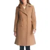 Kate Spade Double Breasted Wool Blend Coat In Camel