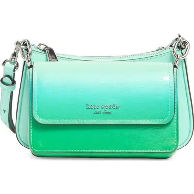 Kate Spade New York Double Up Ombré Saffiano Leather Crossbody Bag In Multi