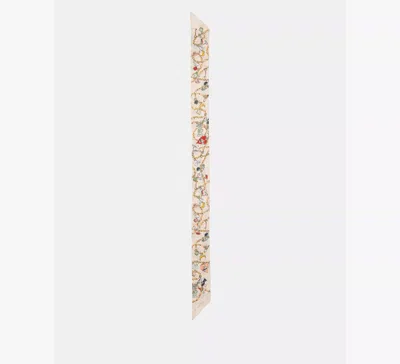 Kate Spade New York Dream Charms Silk Skinny In Neutral