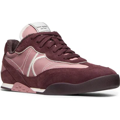 Kate Spade New York Drift Smooth Sneaker In Blackberry Jam/dusk Rose