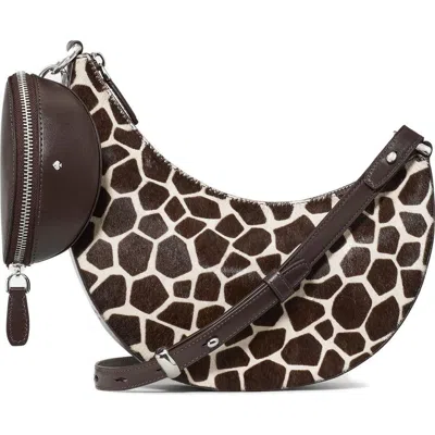 Kate Spade New York Duo Calf Hair Crossbody Bag With Pouch In Animal Print