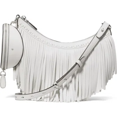 Kate Spade New York Duo Fringe Leather Crossbody Bag In Purple