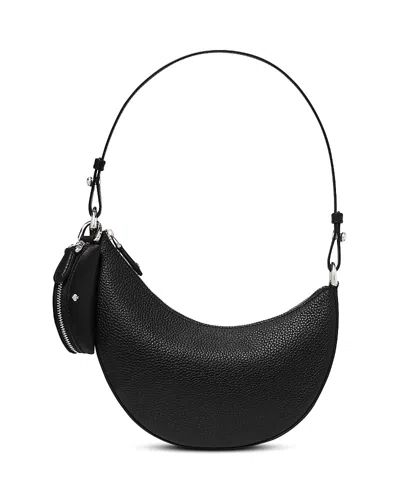 Kate Spade New York Mini Duo Pebble Leather Crossbody Bag In Black