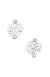 Kate Spade New York Duo Prong Brilliant Cz Stud Earrings In Gold