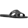 Kate Spade New York Duo Smooth Leather Slide Sandal In Black