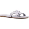 Kate Spade New York Duo Smooth Leather Slide Sandal In Lavender Cream