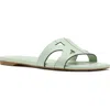 Kate Spade New York Duo Smooth Leather Slide Sandal In Pistachio Ice