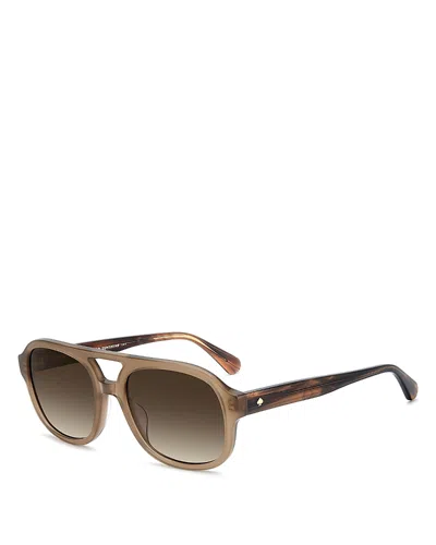 Kate Spade New York Edie 54mm Gradient Square Sunglasses In Brown