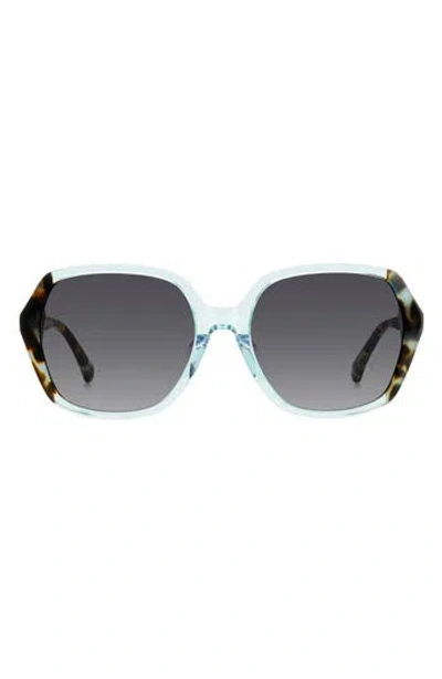 Kate Spade New York Ellery 57mm Square Sunglasses In Blue