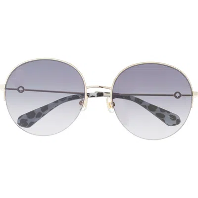 Kate Spade New York Elliana 59mm Gradient Round Sunglasses In Gold/dark Fuschia Ms