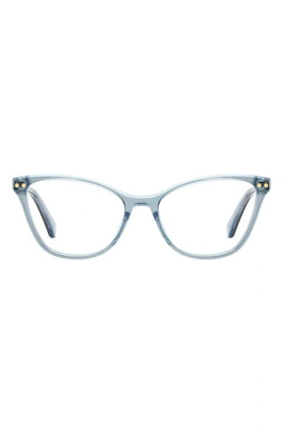 Kate Spade New York Elora 50mm Cat Eye Reading Glasses In Blue