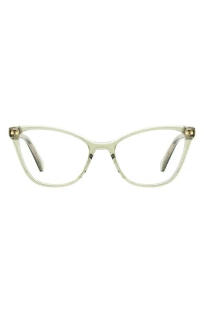 Kate Spade New York Elora 50mm Cat Eye Reading Glasses In Green