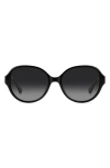 Kate Spade New York Emalie 56mm Gradient Oval Sunglasses In Black