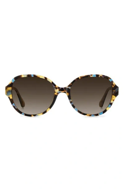 Kate Spade New York Emalie 56mm Gradient Oval Sunglasses
