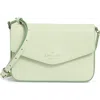 Kate Spade New York Envelope Flap Leather Crossbody Bag In Green