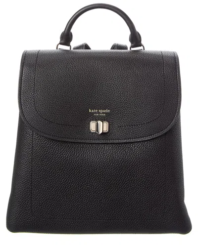 Kate Spade New York Essential Pebbled Leather Medium Backpack In Black