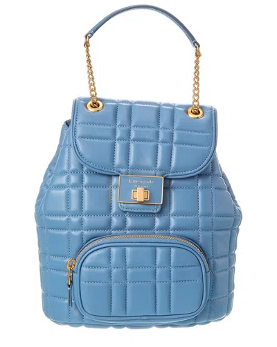 Kate Spade New York Evelyn Small Leather Backpack In Blue