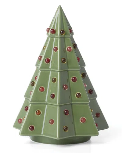 Kate Spade New York Evergreen Small Lit Tree Figurine In Green