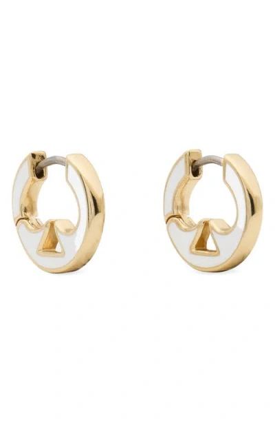 Kate Spade New York Everyday Spade Cutout Huggie Hoop Earrings In Transparent