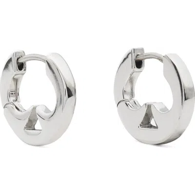 Kate Spade New York Everyday Spade Cutout Huggie Hoop Earrings In Metallic