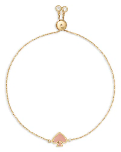 Kate Spade New York Everyday Spade Enamel Slider Bracelet In Pink