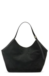 Kate Spade New York Extra Large Deco Suede Tulip Tote In Black