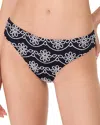 Kate Spade New York Eyelet High Cut Bottom In Black
