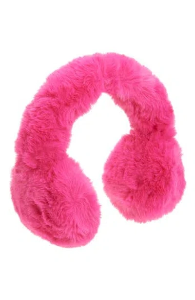 Kate Spade New York Faux Fur Ear Muffs In Pink