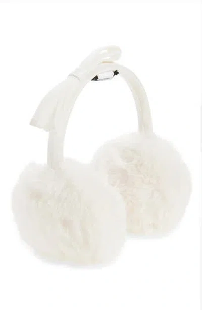 Kate Spade New York Faux Fur Earmuffs In White