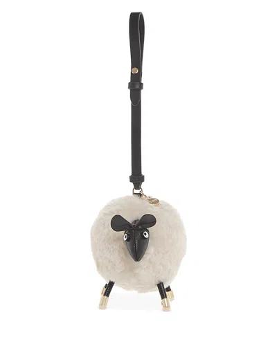 KATE SPADE KATE SPADE NEW YORK FAUX FUR SHEEP BAG CHARM
