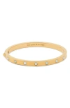 Kate Spade New York Faux Opal Hinge Bangle In Opal