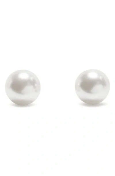 Kate Spade New York Faux Pearl Stud Earrings In Gray