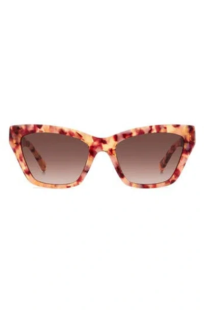 Kate Spade New York Fay 54mm Gradient Cat Eye Sunglasses In Multi