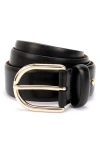 Kate Spade New York Feather Edge Belt In Black