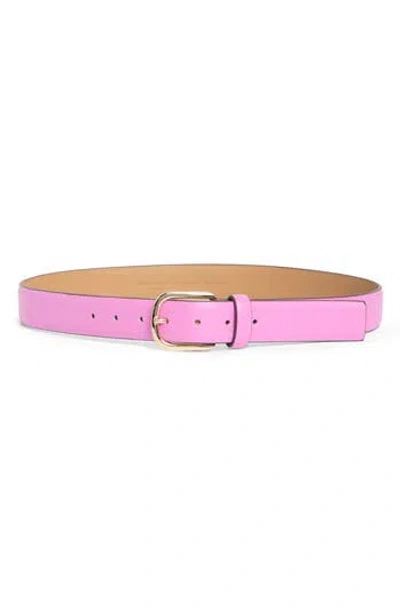 Kate Spade New York Feather Edge Leather Belt In Pink
