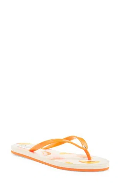 Kate Spade New York Feldon Flip Flop Sandal In Peaches Print