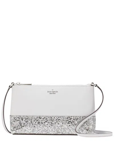Kate Spade New York Flash Glitter Crossbody In Gray