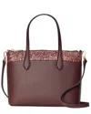 Kate Spade New York Flash Glitter Satchel In Brown