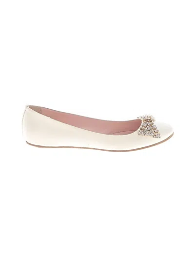 Pre-owned Kate Spade New York Flats In White