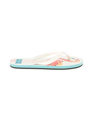 Pre-owned Kate Spade New York Flip Flops In White