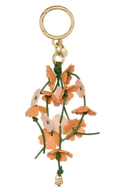 Kate Spade New York Floral Bag Charm In Gold