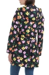 Kate Spade New York Floral Hooded Rain Coat In Spring Pansies