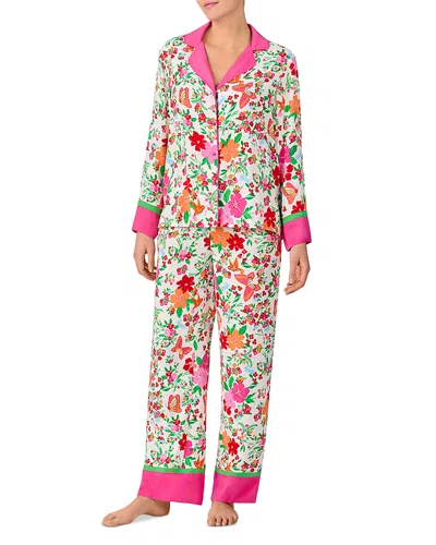 Kate Spade New York Floral Print Pajama Set In Butterfly Meadow