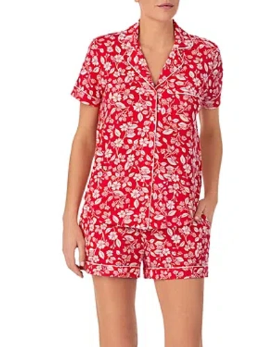 Kate Spade New York Print Short Pyjamas In Red Port