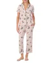 Kate Spade New York Floral Short Sleeve Pajama Set In Pink